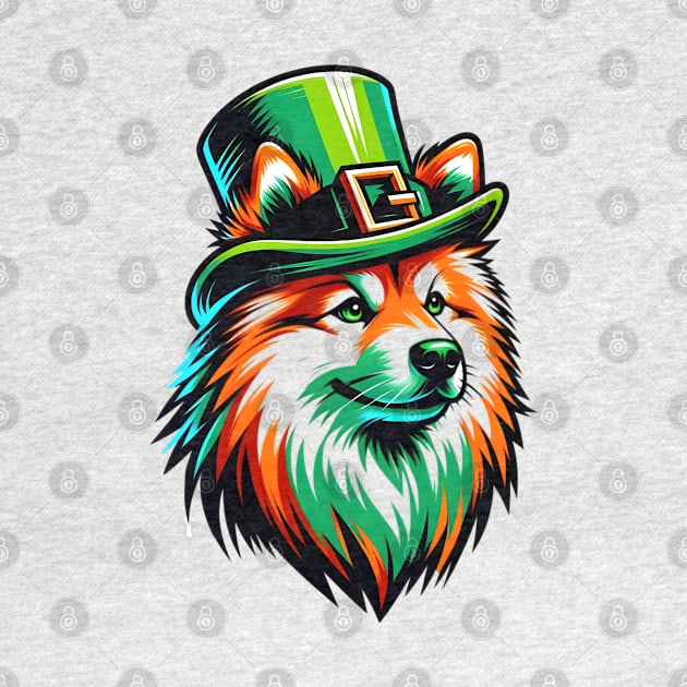 Finnish Spitz Celebrates Saint Patrick's Day by ArtRUs